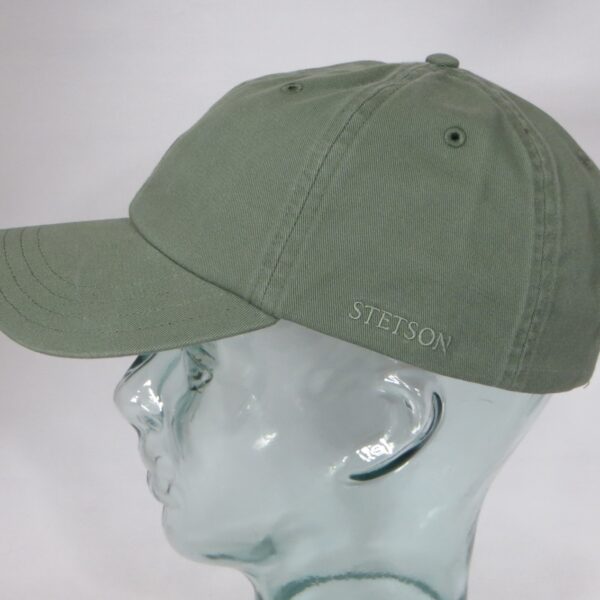 Stetson Rector Baseball Cap Basecap Kappe Mütze Baumwolle Sun Guard grün Neu