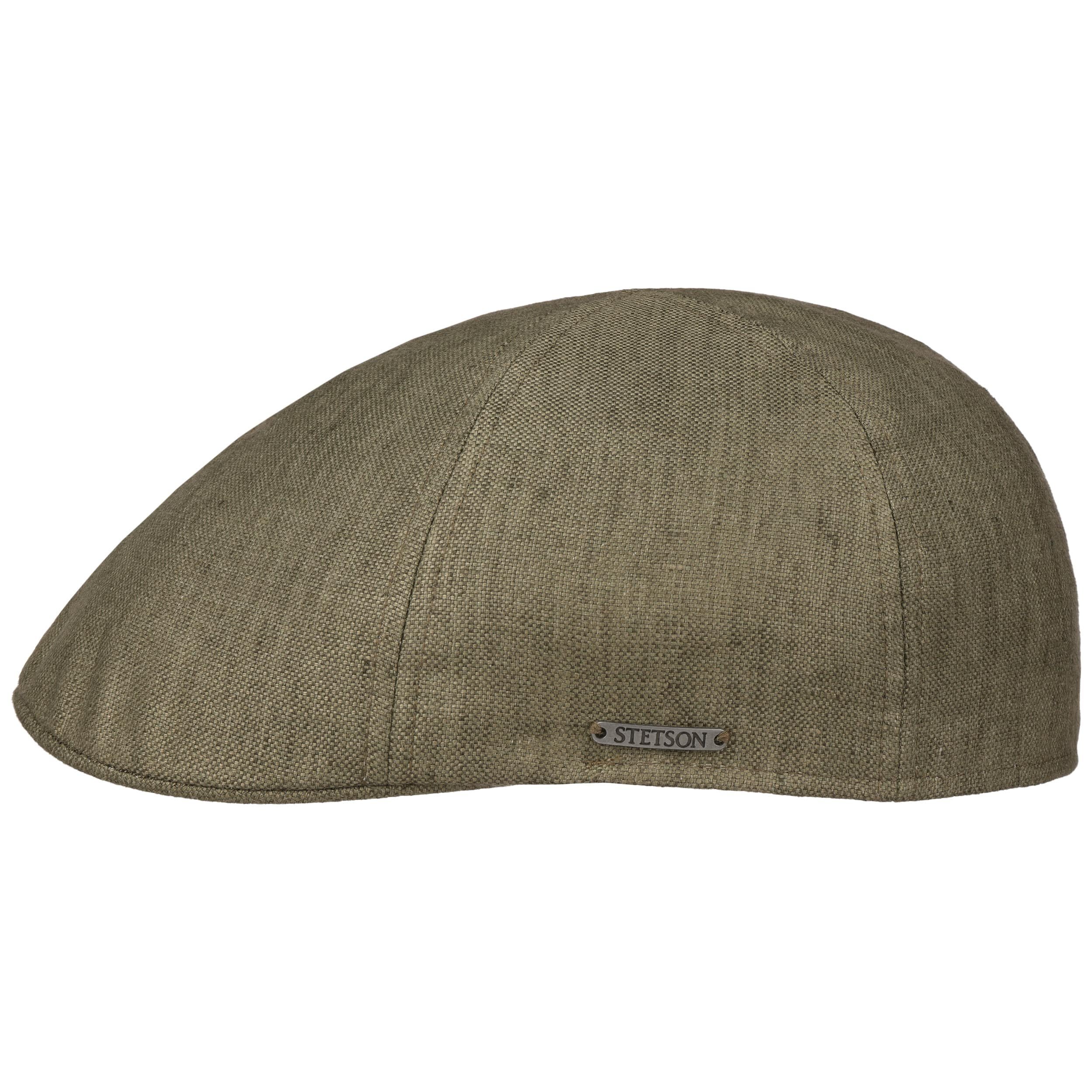 Stetson Texas Leinen Linen Schiebermütze Flatcap Ivy Cap Kappe Mütze oliv Neu