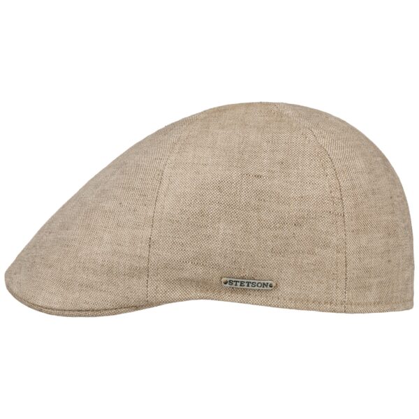 Stetson Texas Leinen Linen Schiebermütze Flatcap Ivy Cap Kappe Mütze beige Neu